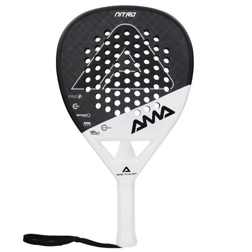 Teardrop shape padel racket