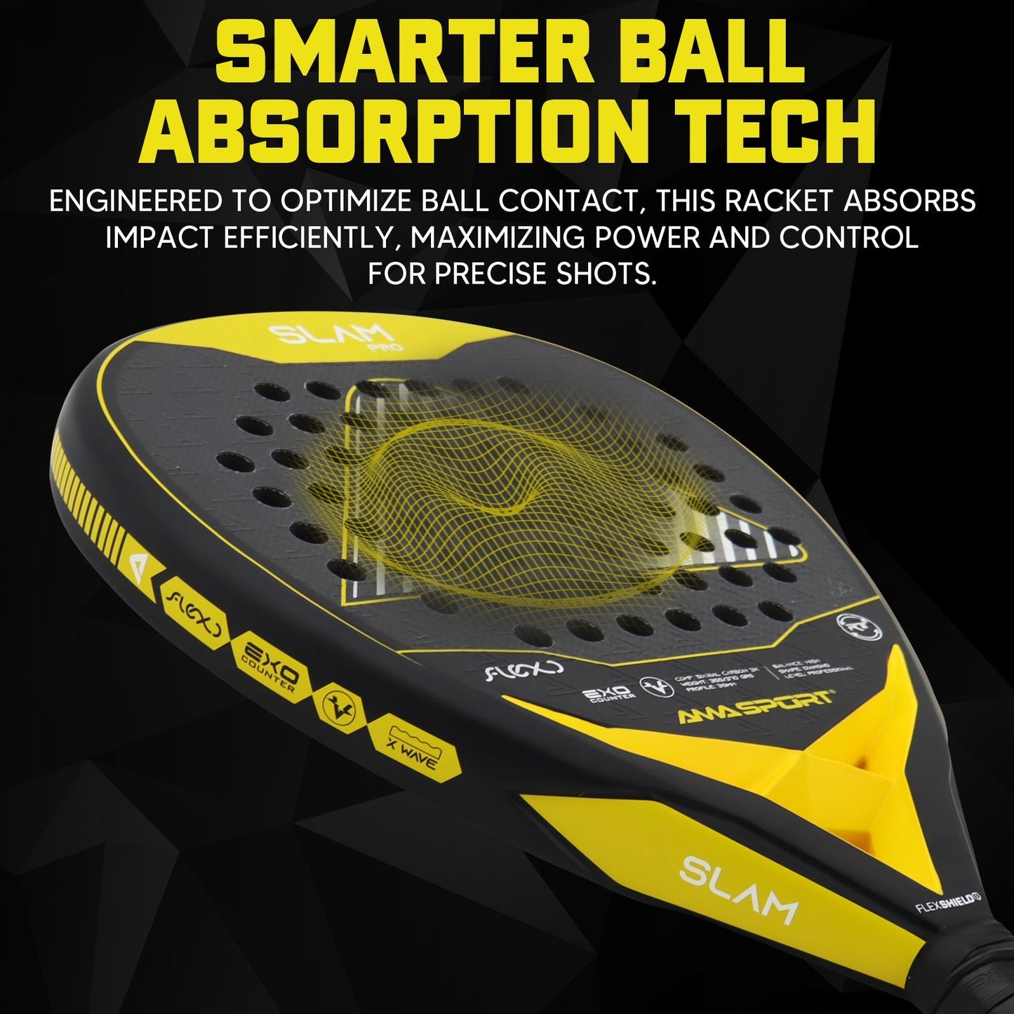 AMA Sport Slam P99 Padel Racket 3K Carbon Diamond Shape