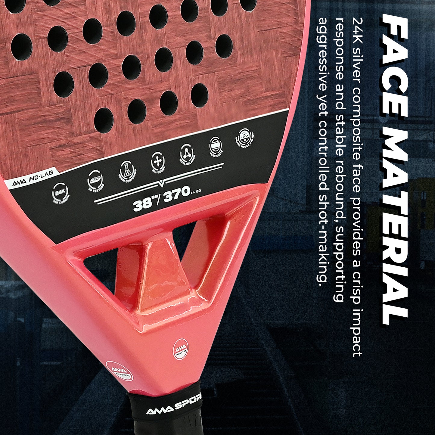 AMA SPORT Flare Padel Racket-P43-Hybrid