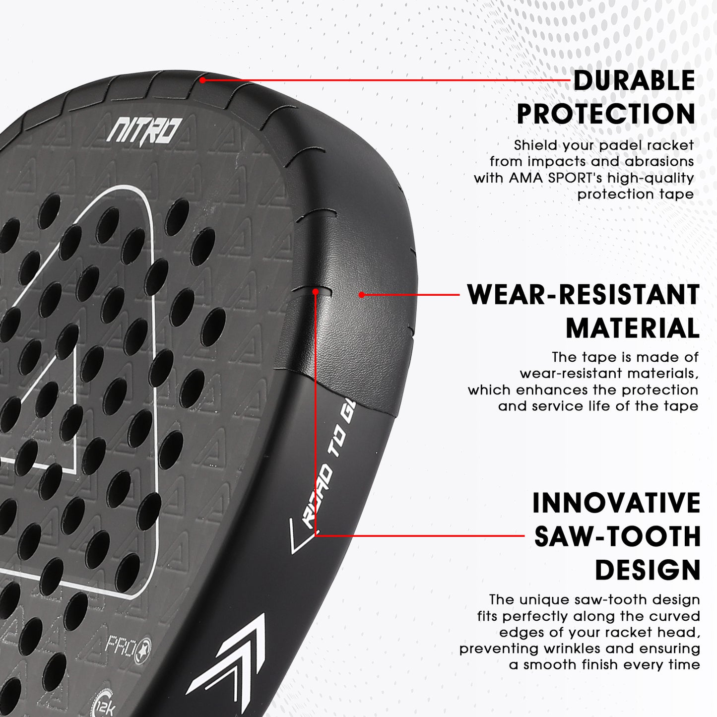 AMA Sport Padel Racket Frame Protector