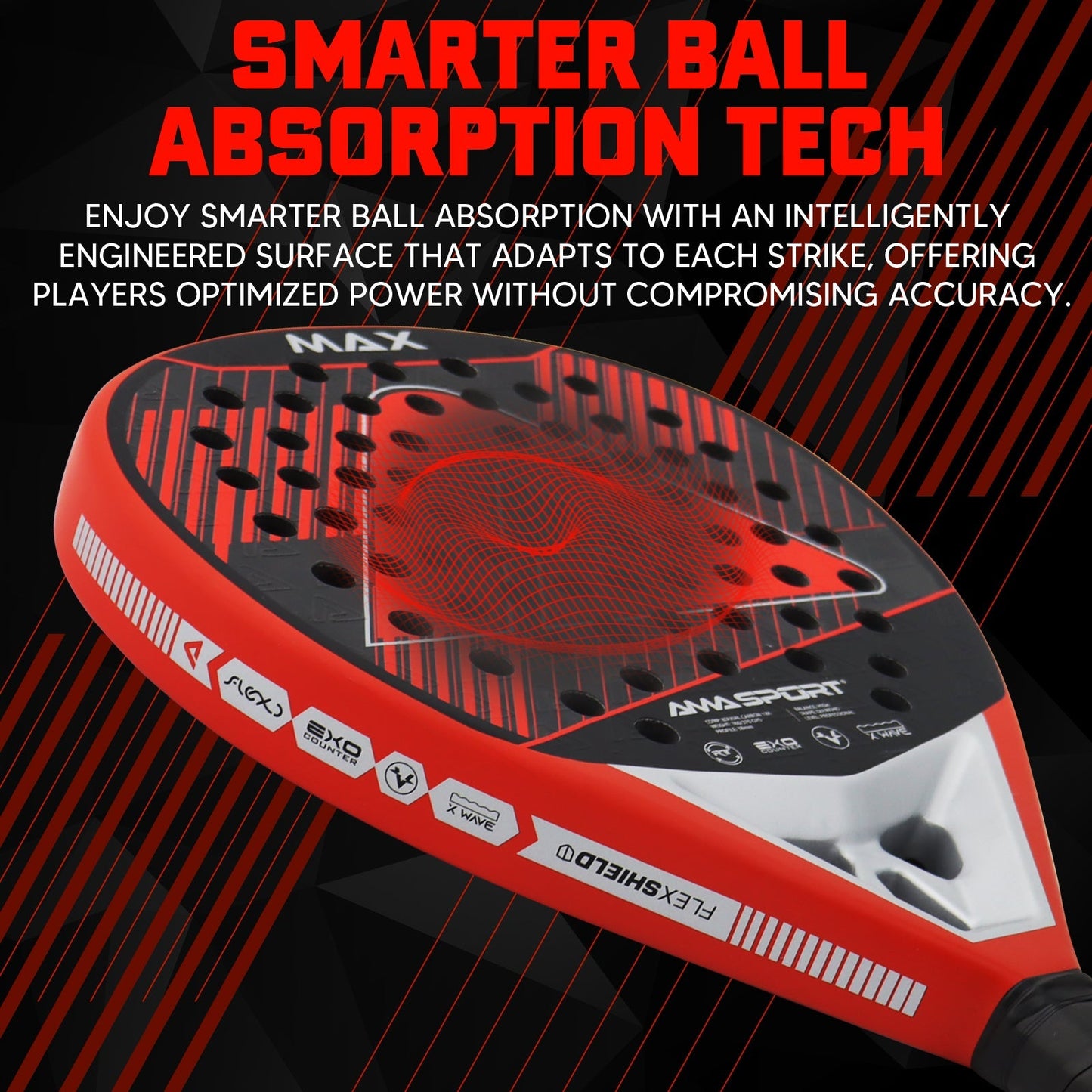 AMA Sport Max P101 Padel Racket 18K Carbon Diamond Shape