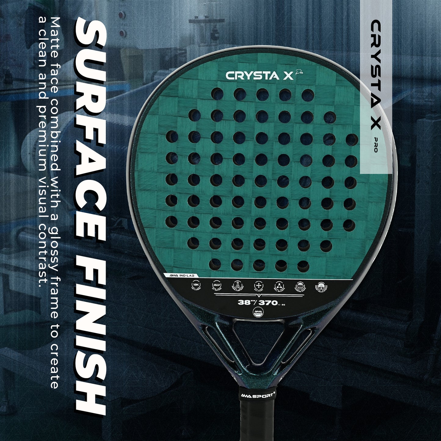 AMA SPORT CRYSTA Padel Racket-JP93-Diamond