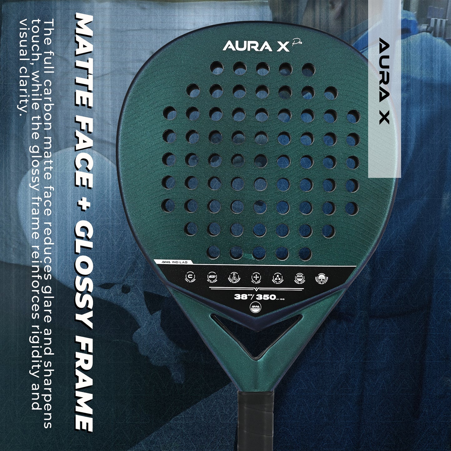 AMA SPORT Aura X Padel Racket-P16-ROUND
