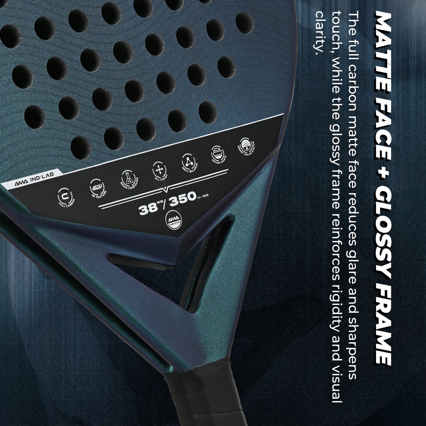 AMA SPORT Aura X Padel Racket-P16-ROUND