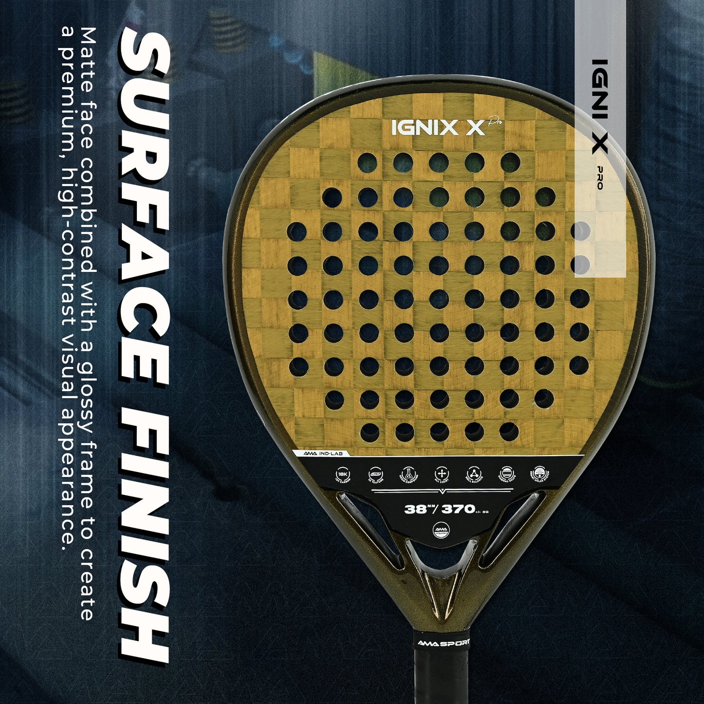 AMA SPORT IGNIX Padel Racket-JP92-Diamond