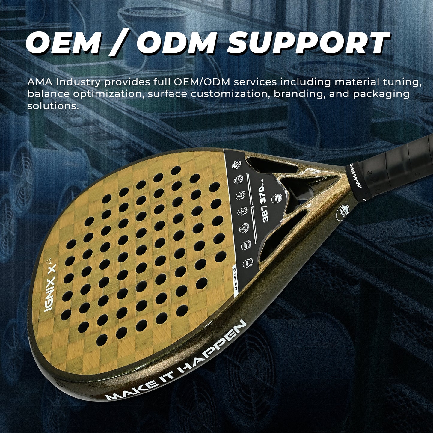 AMA SPORT IGNIX Padel Racket-JP92-Diamond