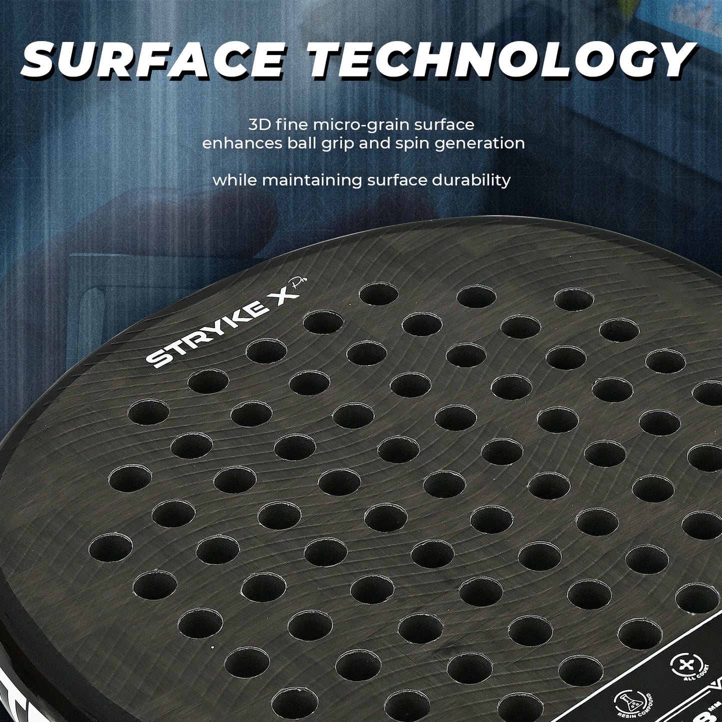 AMA SPORT STRYKE Padel Racket-JP91-Teardrop